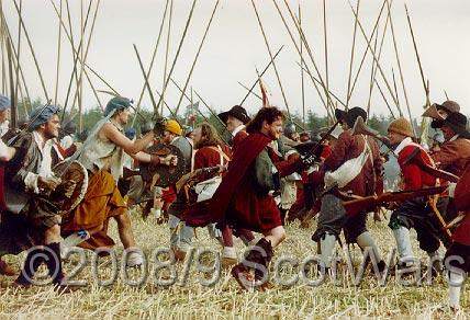 0012.jpg - Loudoun's at Boscoble House 1991, re-enacting the Battle of Worcester 1651